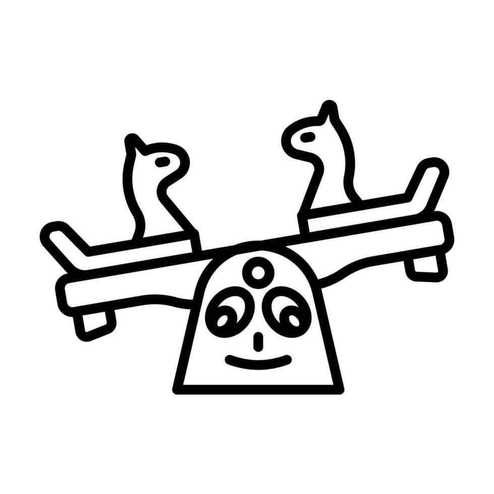 Wippe Symbol im Vektor. Illustration vektor