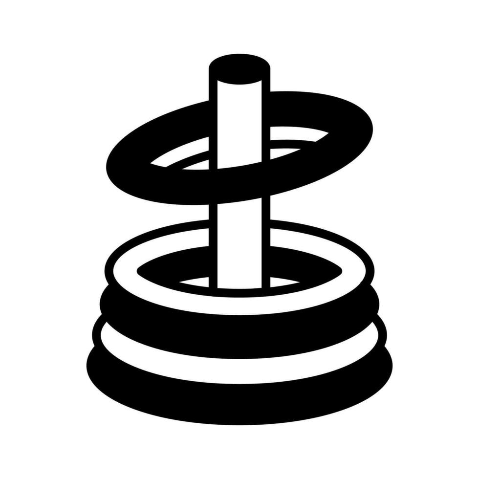 Ring Spiel Symbol im Vektor. Illustration vektor