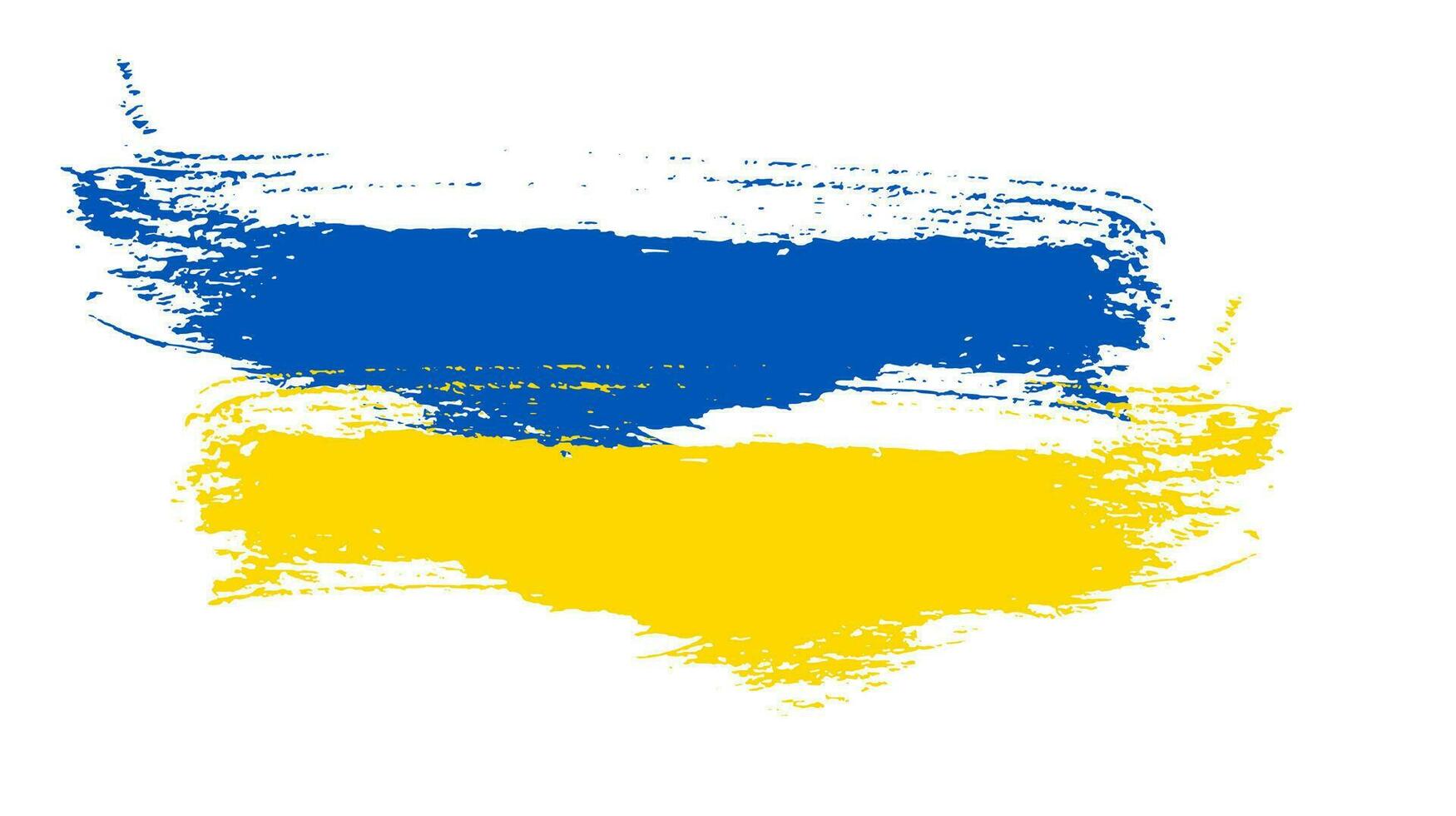 ukrainska nationell flagga i grunge stil vektor