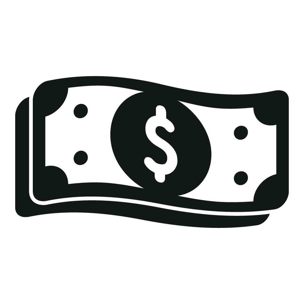 kontanter pengar investering ikon enkel vektor. finansiera mynt vektor