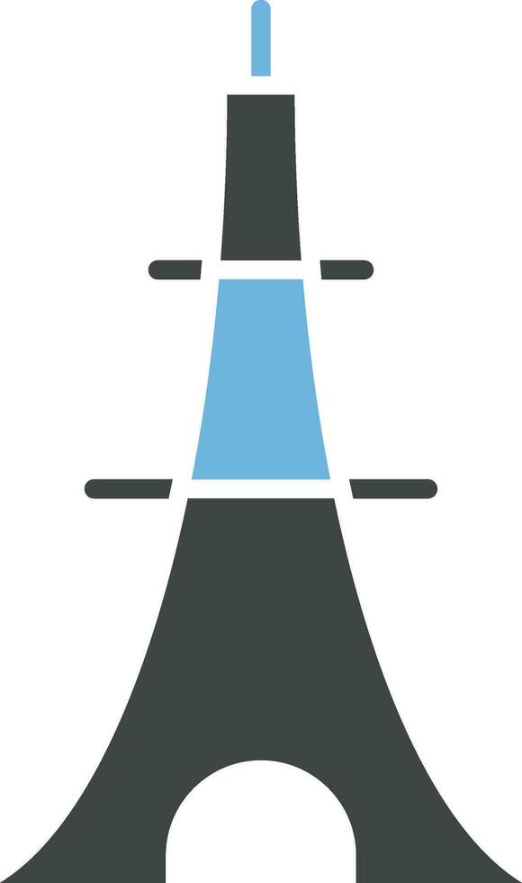 eiffel torn ikon vektor bild. lämplig för mobil appar, webb appar och skriva ut media.