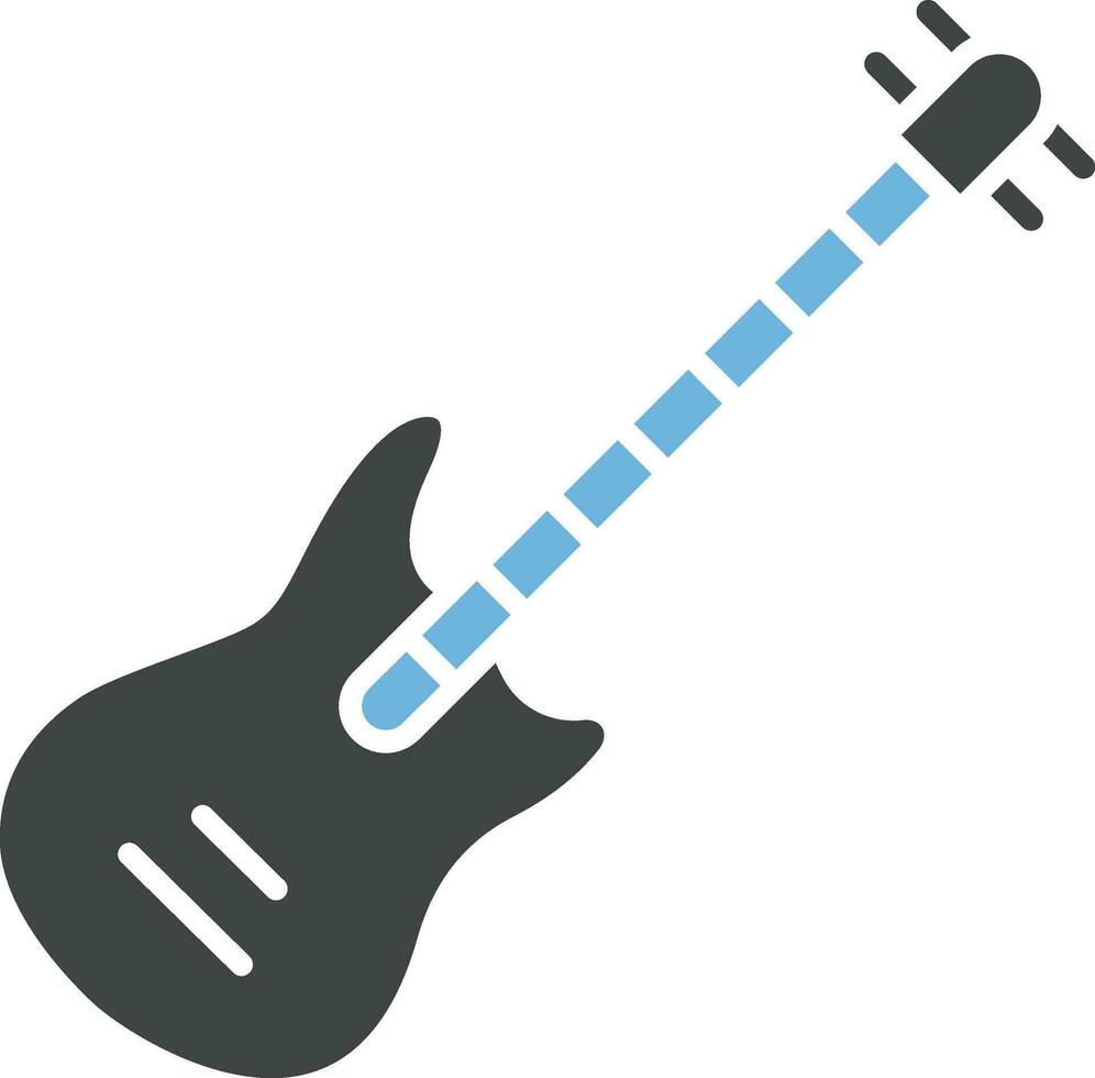 Gitarre Symbol Vektor Bild. geeignet zum Handy, Mobiltelefon Apps, Netz Apps und drucken Medien.