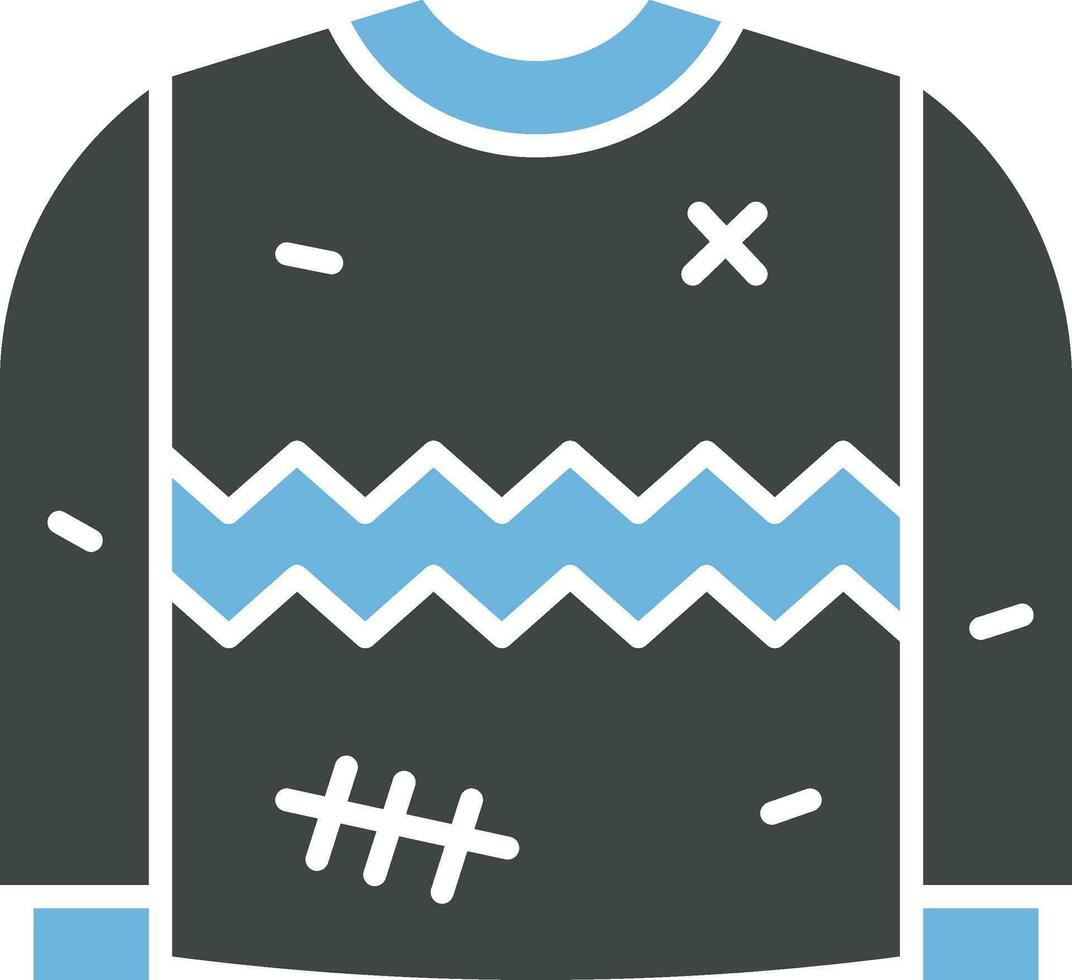 Sweatshirt Symbol Vektor Bild. geeignet zum Handy, Mobiltelefon Apps, Netz Apps und drucken Medien.