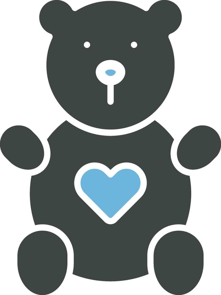 Teddy Bär Symbol Vektor Bild. geeignet zum Handy, Mobiltelefon Apps, Netz Apps und drucken Medien.