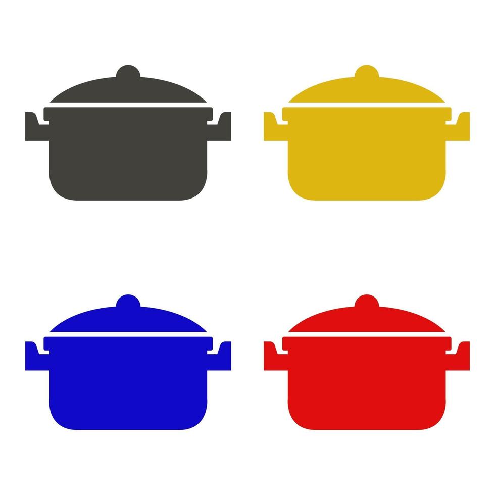 Küchentopf auf Hintergrund illustriert vektor