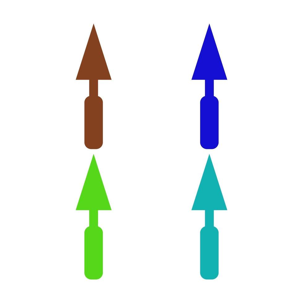 Kelle illustriert auf weißem Hintergrund vektor