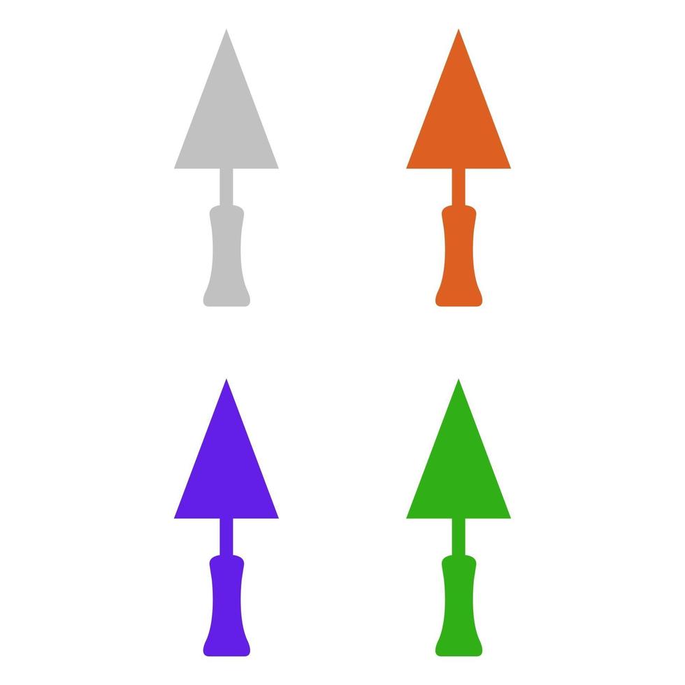 Kelle illustriert auf weißem Hintergrund vektor