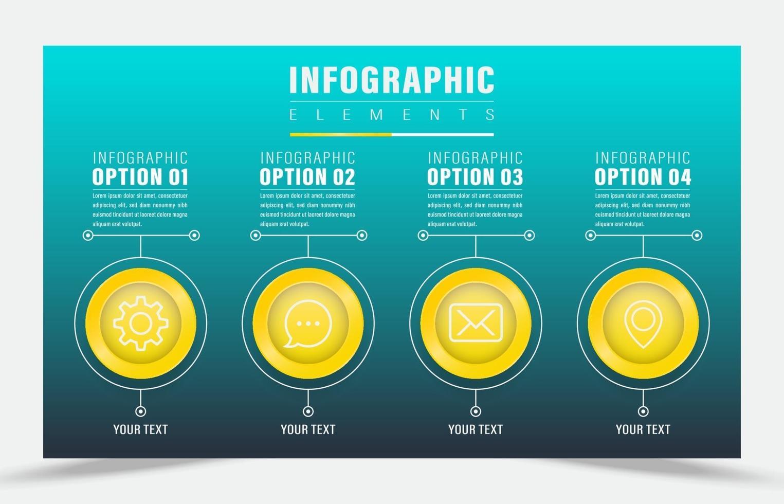 Infografik Hauptideenelement vektor