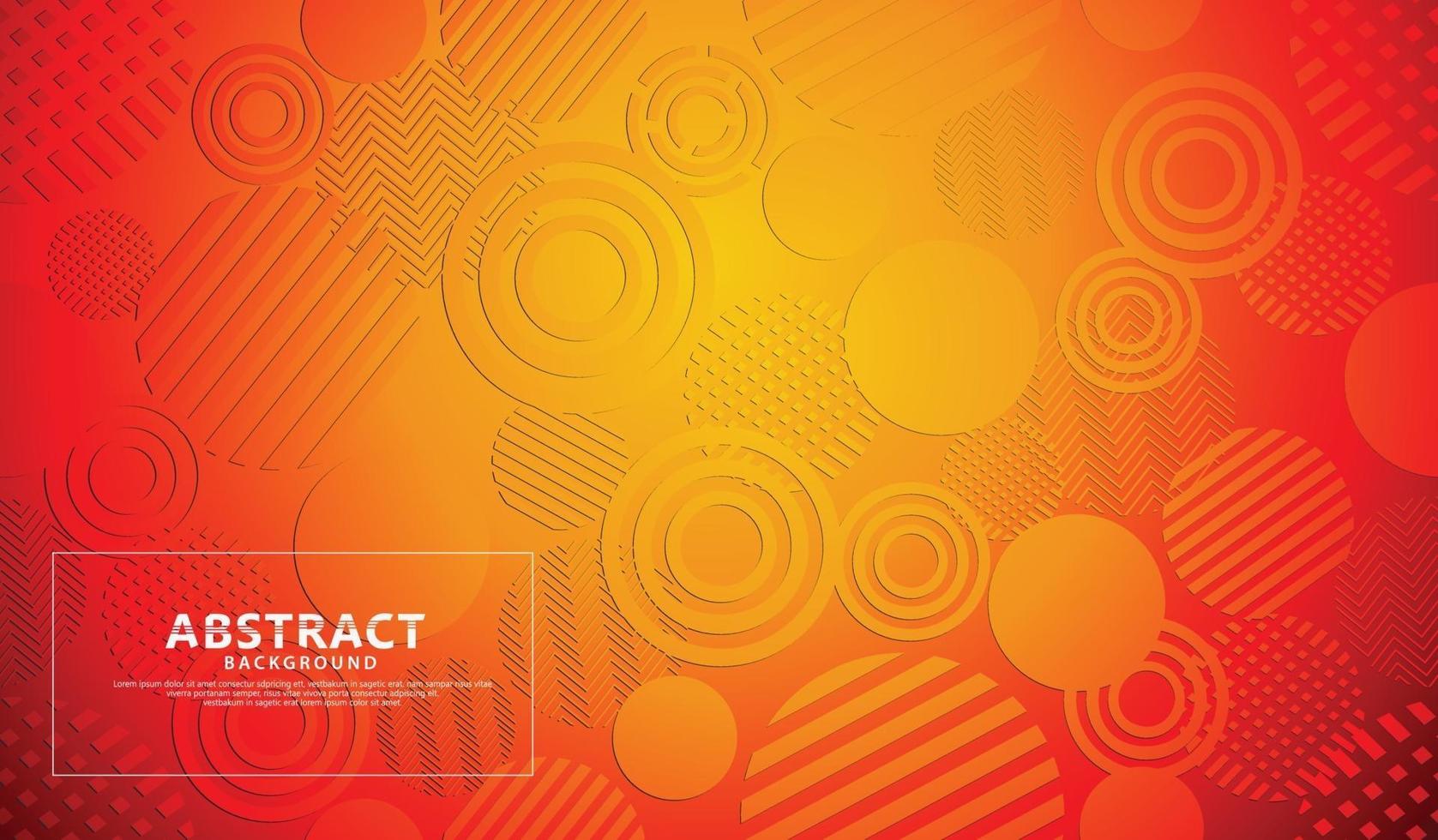 orange moderner geometrischer abstrakter Hintergrund vektor
