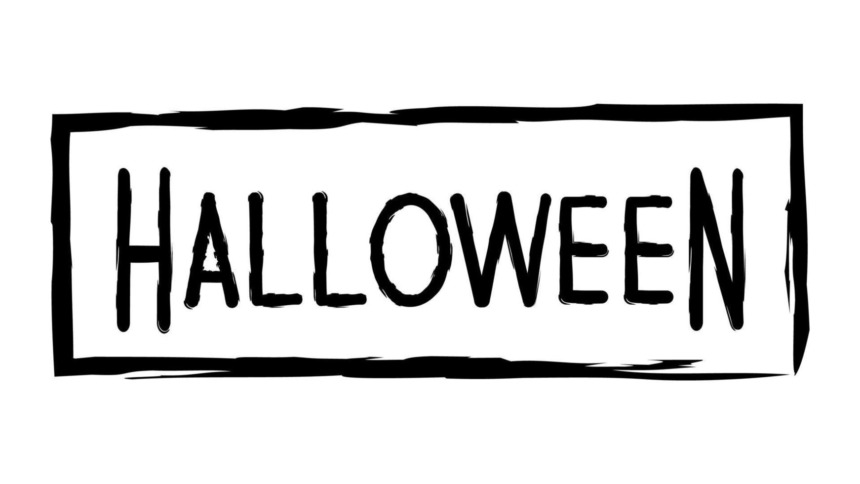 Textbanner mit der Aufschrift. fröhliche halloweenparty vektor