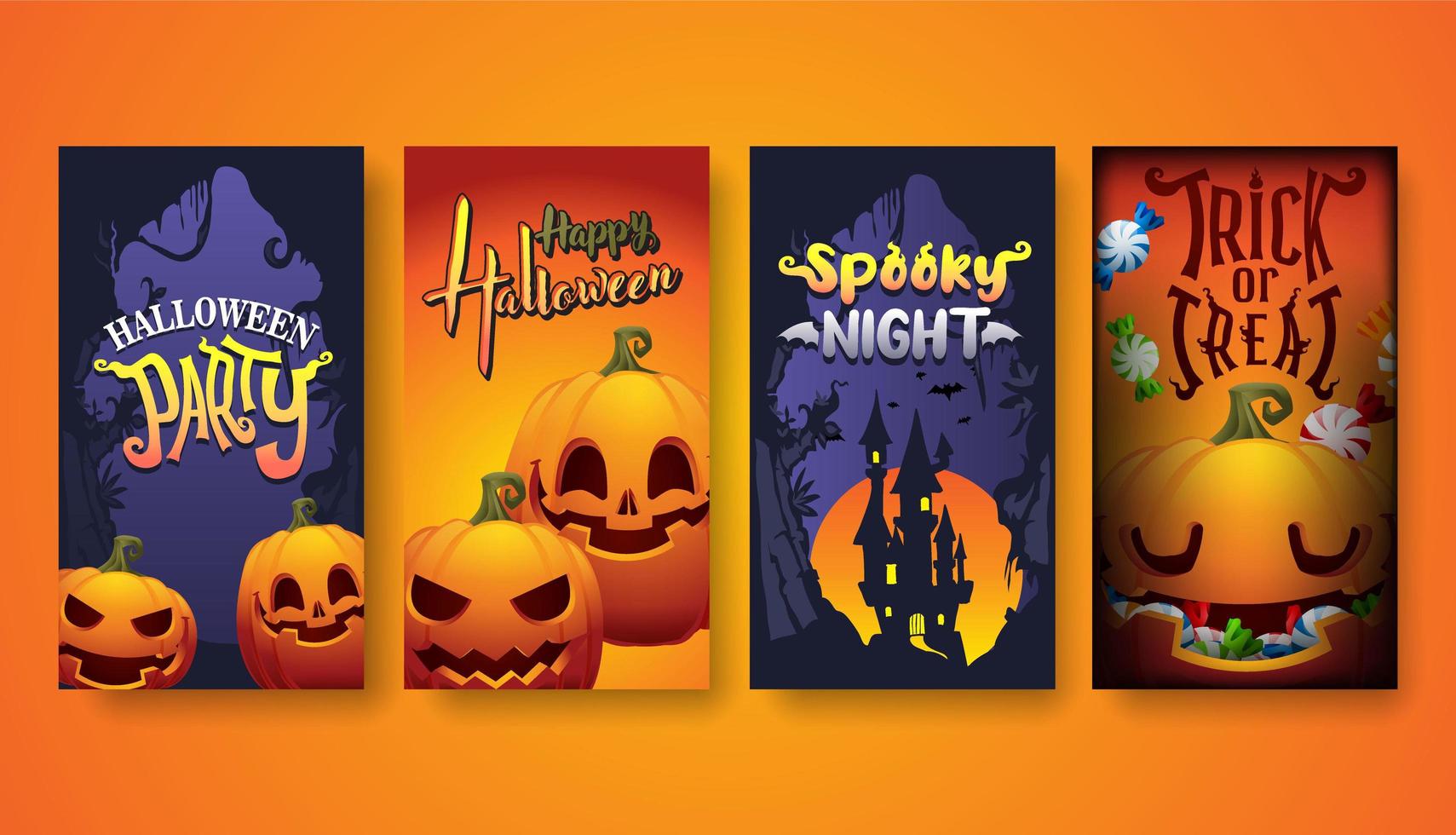 Halloween-Hintergrund, Halloween-Party-Vektorillustration vektor