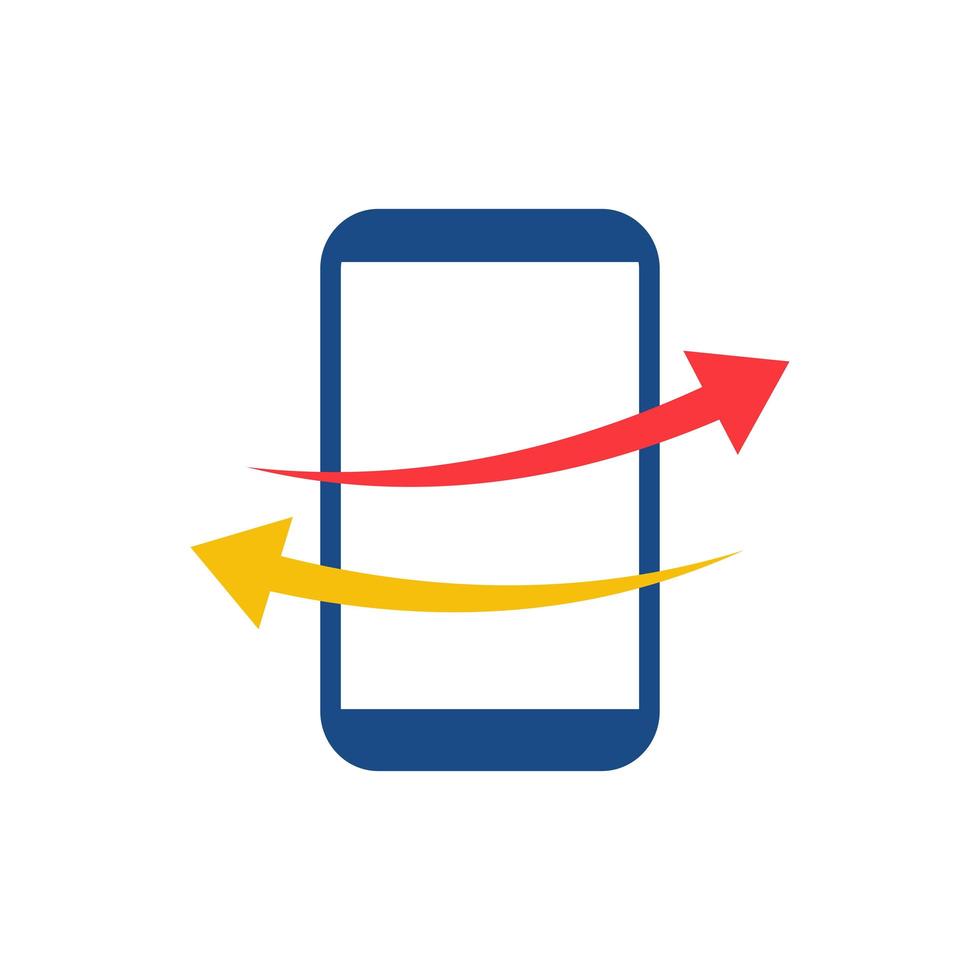 telefon logotyp mall design vektor ikon illustration.