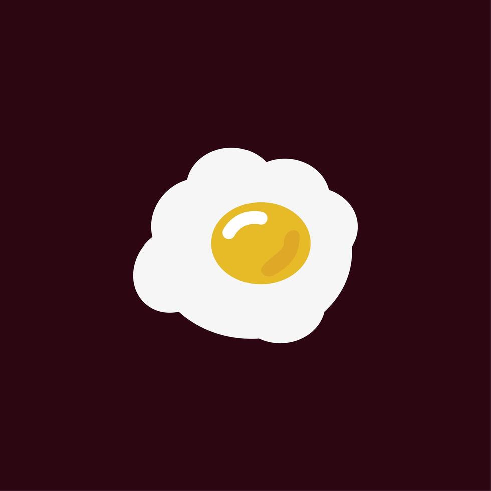 Eierfrühstück Logo Template Design Vektor, gesunde Ernährung. vektor