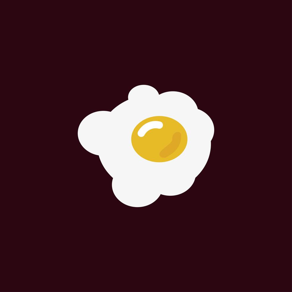 Eierfrühstück Logo Template Design Vektor, gesunde Ernährung. vektor