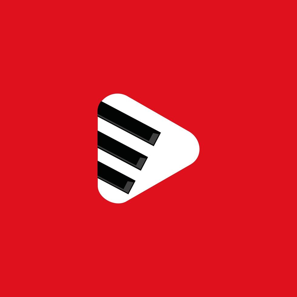 Klavier Logo Vorlage Vektor Illustration Design Icon