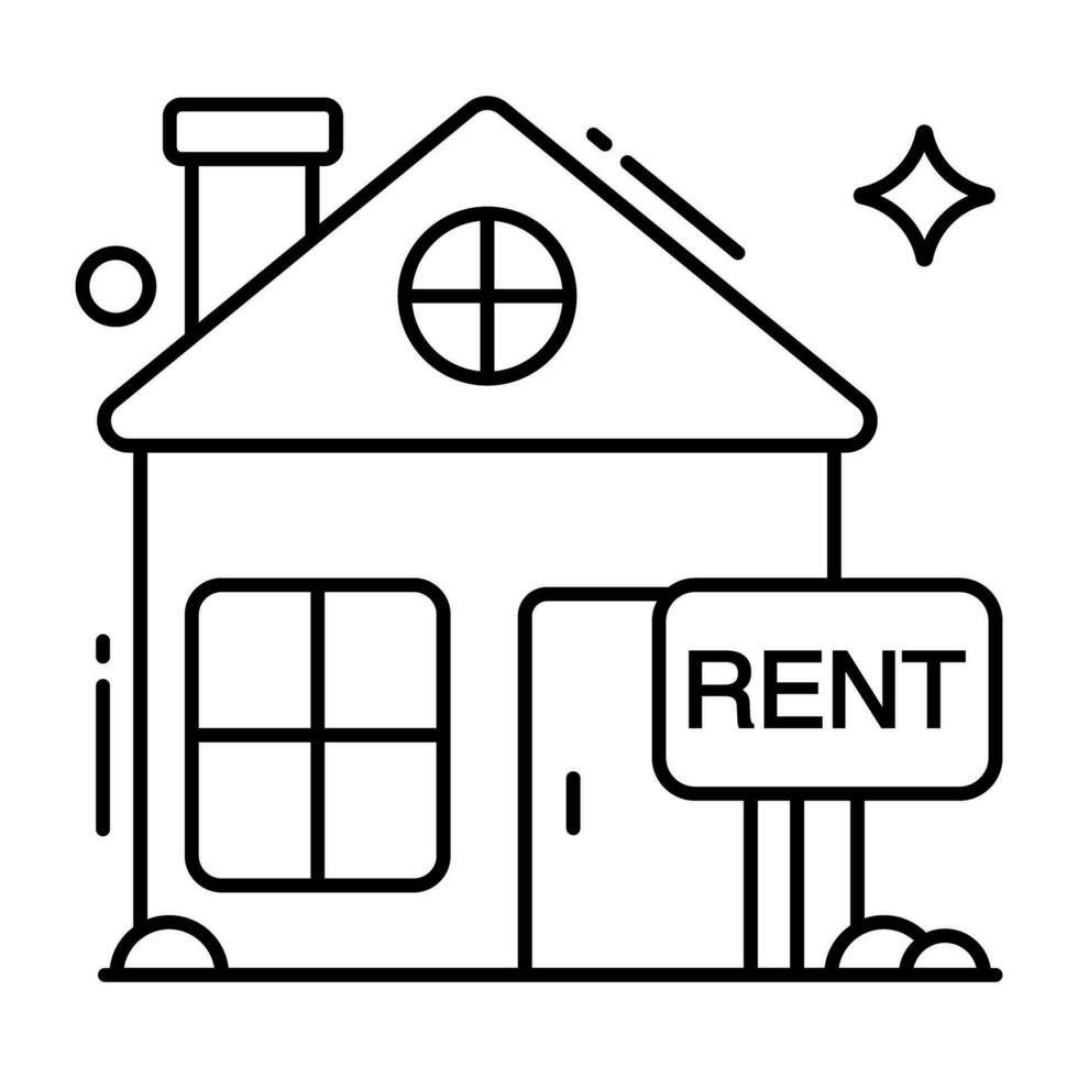 Premium-Download-Symbol von Rent Board vektor