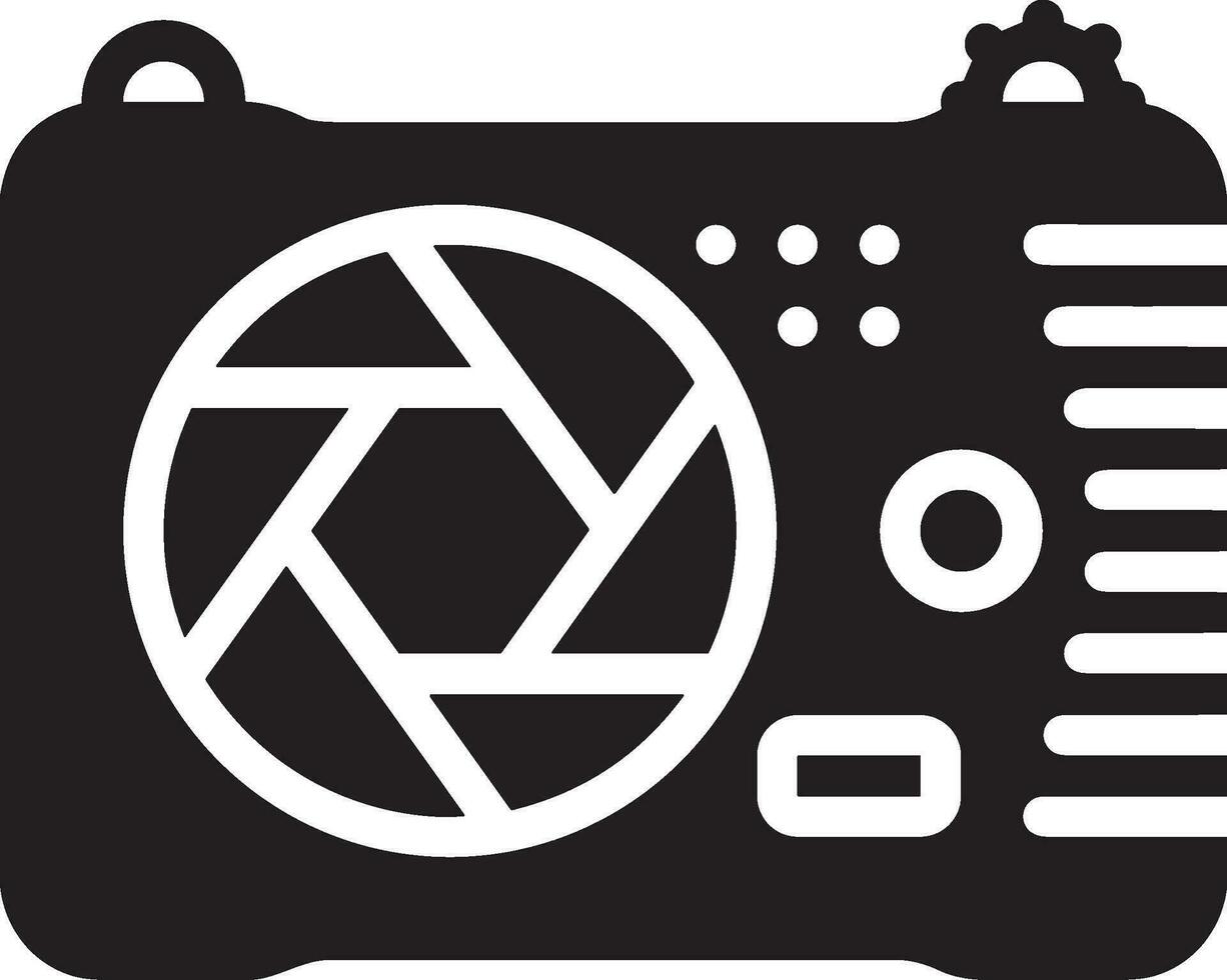 Kamera Fotografie Symbol Symbol Vektor Bild. Illustration von Multimedia fotografisch Linse Grafik Design Bild