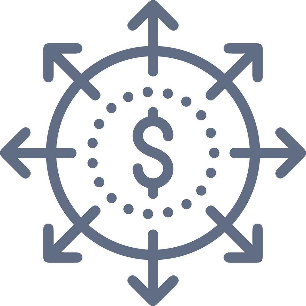 Geld Austausch Zahlung Symbol Symbol Vektor Bild. Illustration von das Dollar Währung Münze Grafik Design Bild