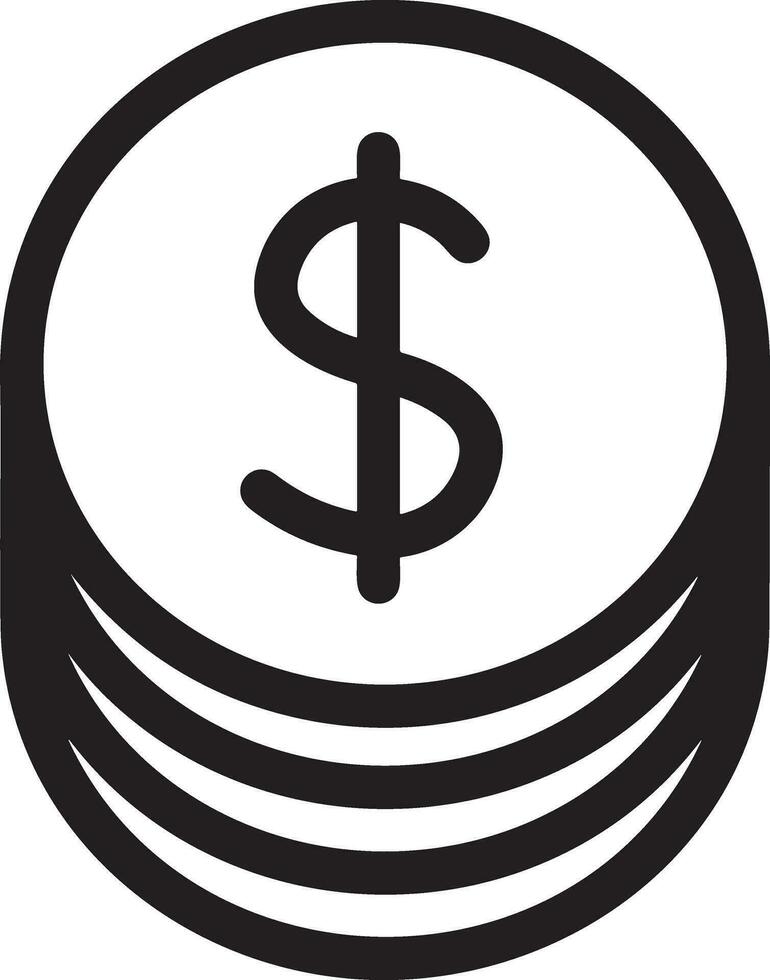 pengar utbyta betalning ikon symbol vektor bild. illustration av de dollar valuta mynt grafisk design bild