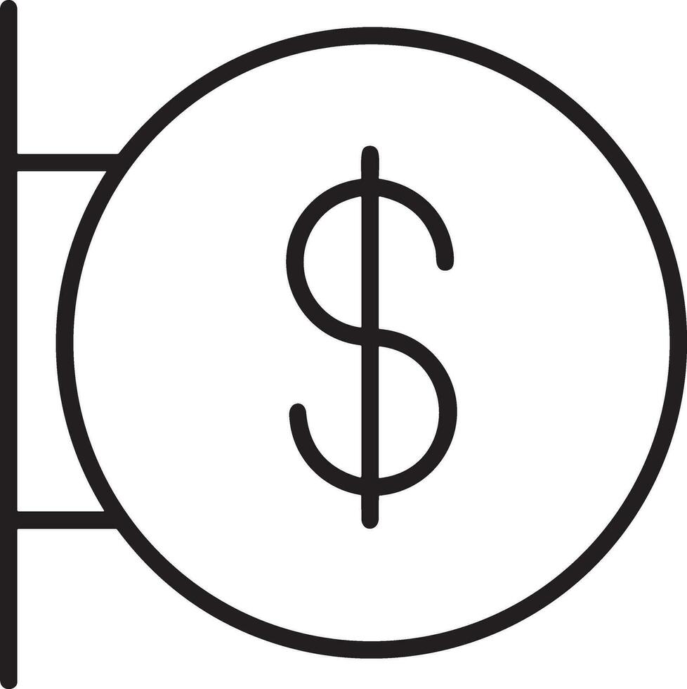 pengar utbyta betalning ikon symbol vektor bild. illustration av de dollar valuta mynt grafisk design bild