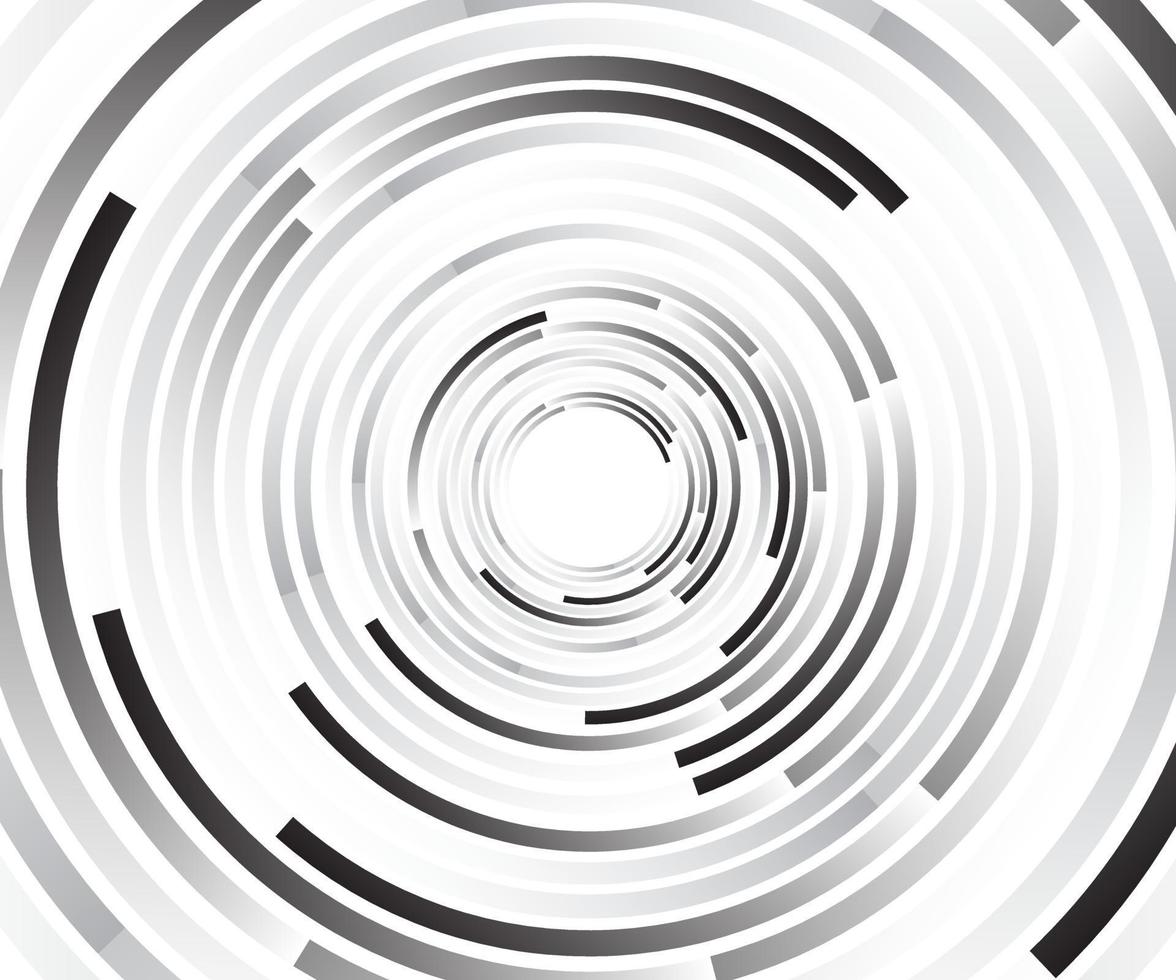 abstrakta linjer i cirkelform. geometrisk form, randig spiral vektor