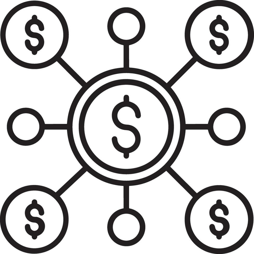 pengar utbyta betalning ikon symbol vektor bild. illustration av de dollar valuta mynt grafisk design bild