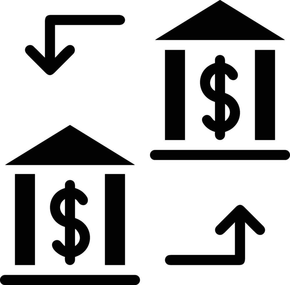 Geld Austausch Zahlung Symbol Symbol Vektor Bild. Illustration von das Dollar Währung Münze Grafik Design Bild