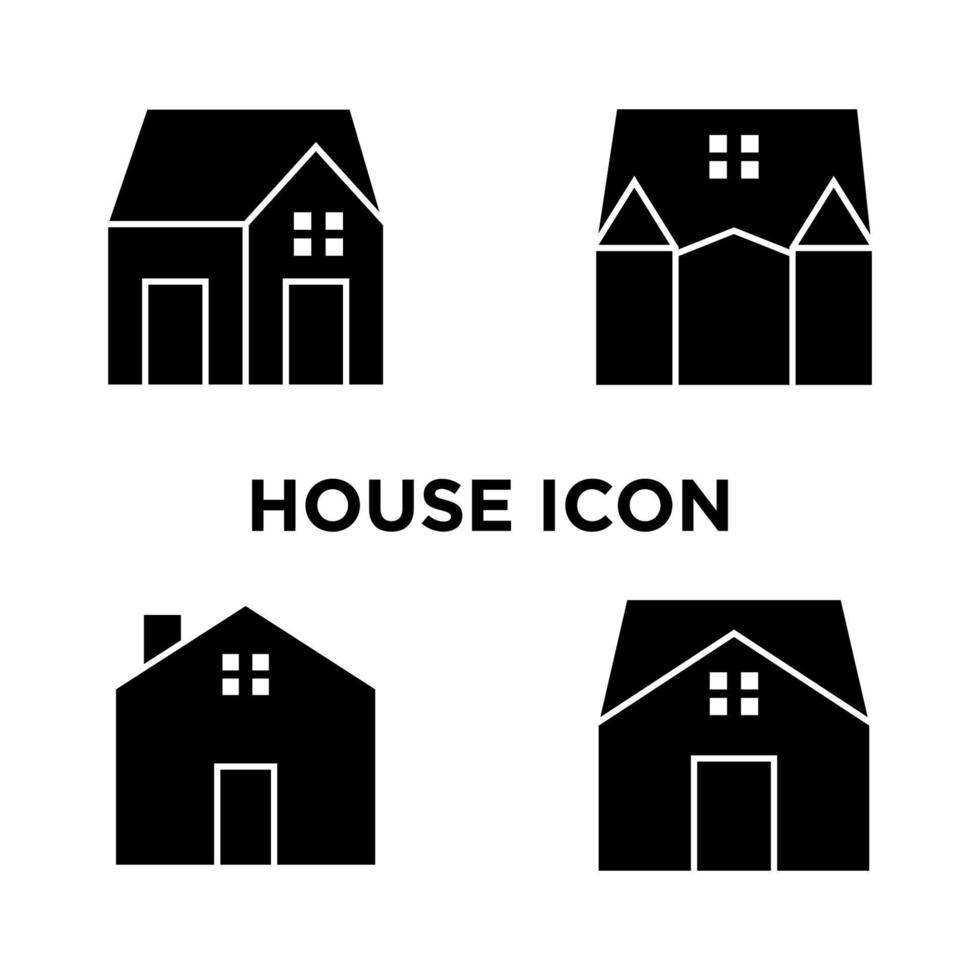 Haus Icon Set vektor