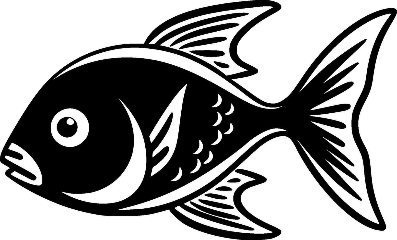 Fisch - - hoch Qualität Vektor Logo - - Vektor Illustration Ideal zum T-Shirt Grafik