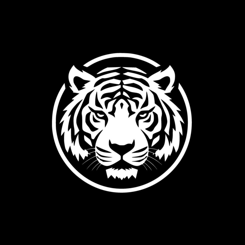 Tiger, minimalistisch und einfach Silhouette - - Vektor Illustration