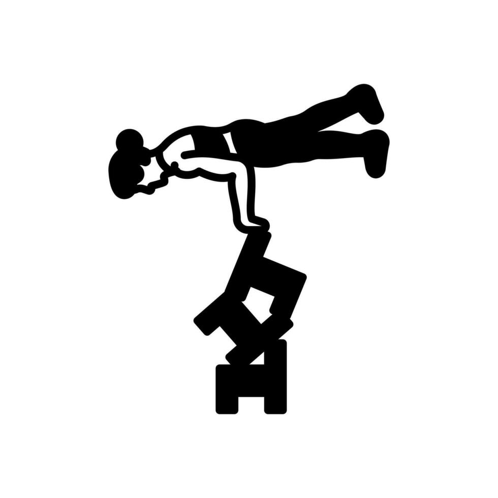 Akrobat Symbol im Vektor. Illustration vektor