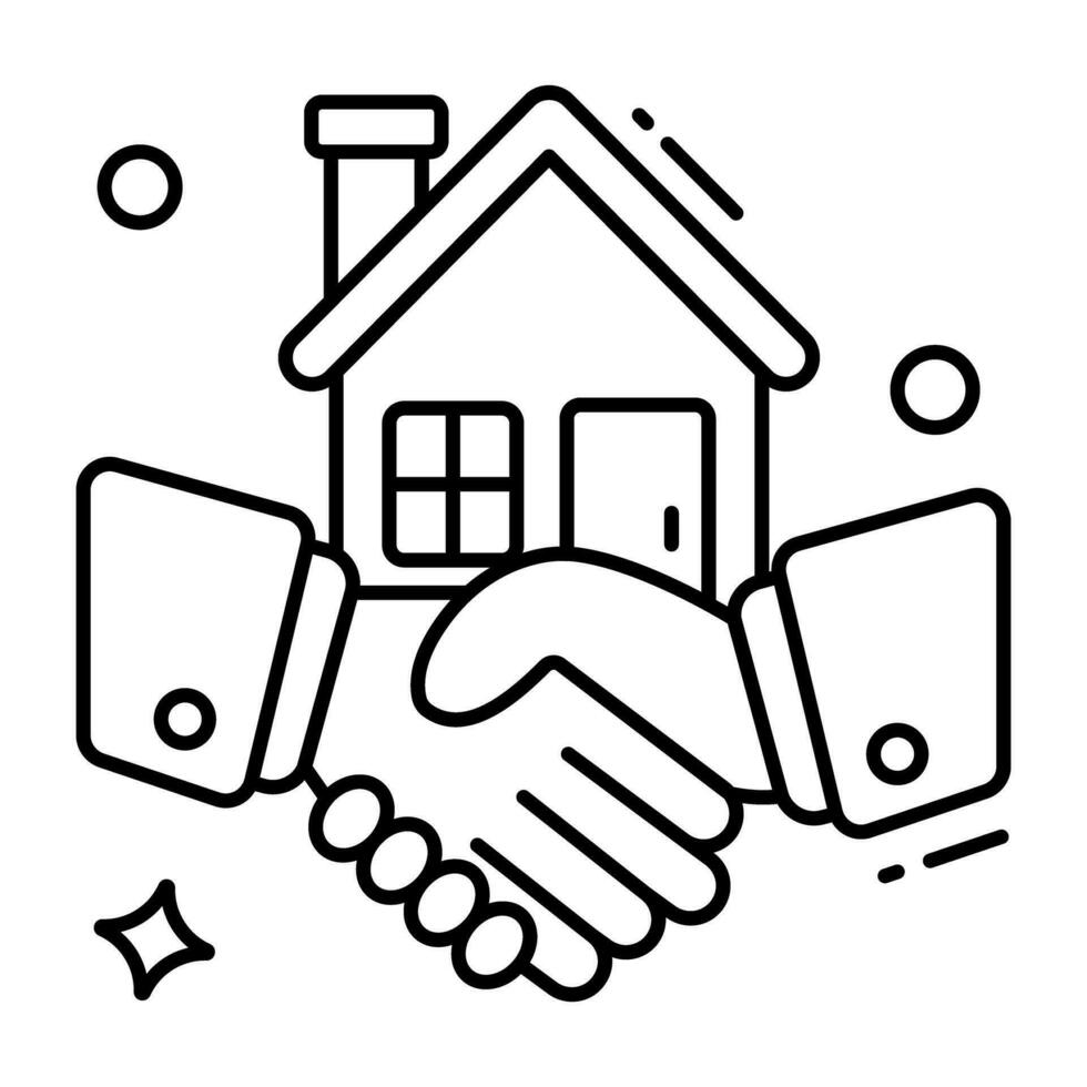 Premium-Download-Symbol von Home Deal vektor
