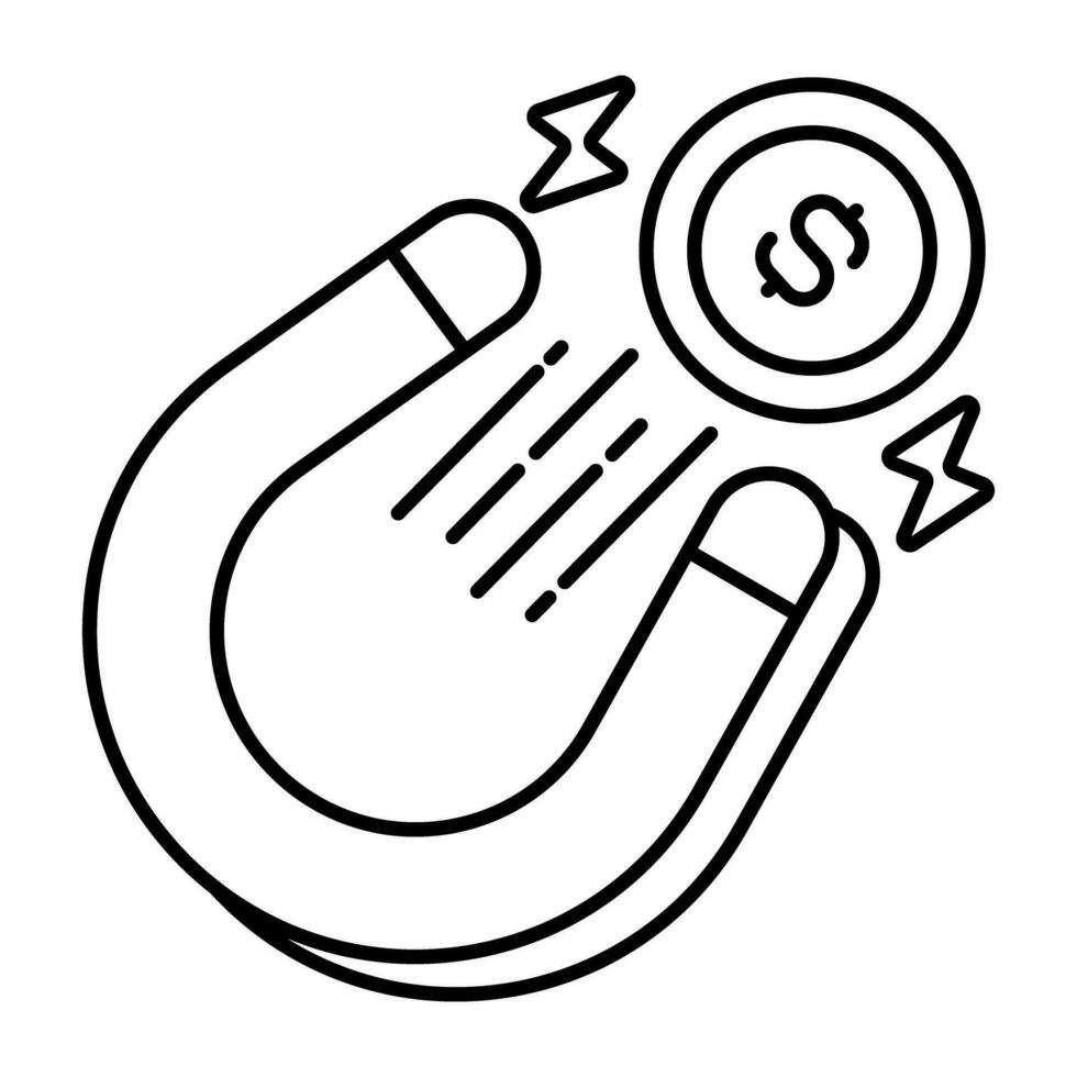 Prämie herunterladen Symbol von anlocken Geld vektor