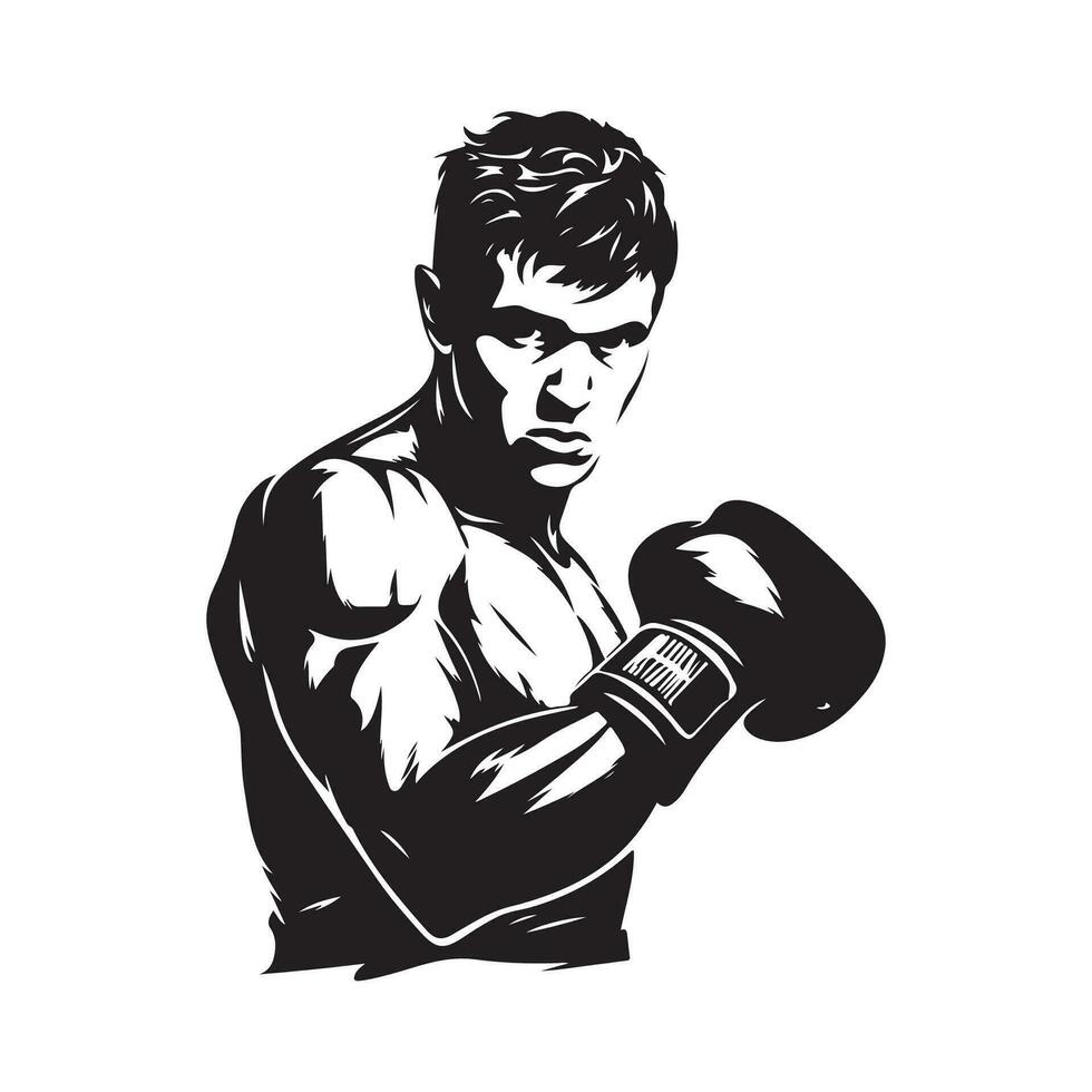 Boxer Bild Vektor, Illustration, Kunst, Design vektor