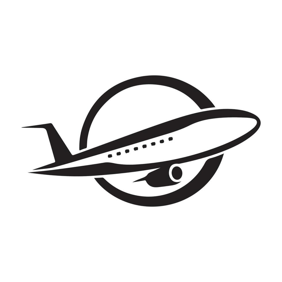 Luft Flugzeug Symbol Vektor, Logo und Design vektor