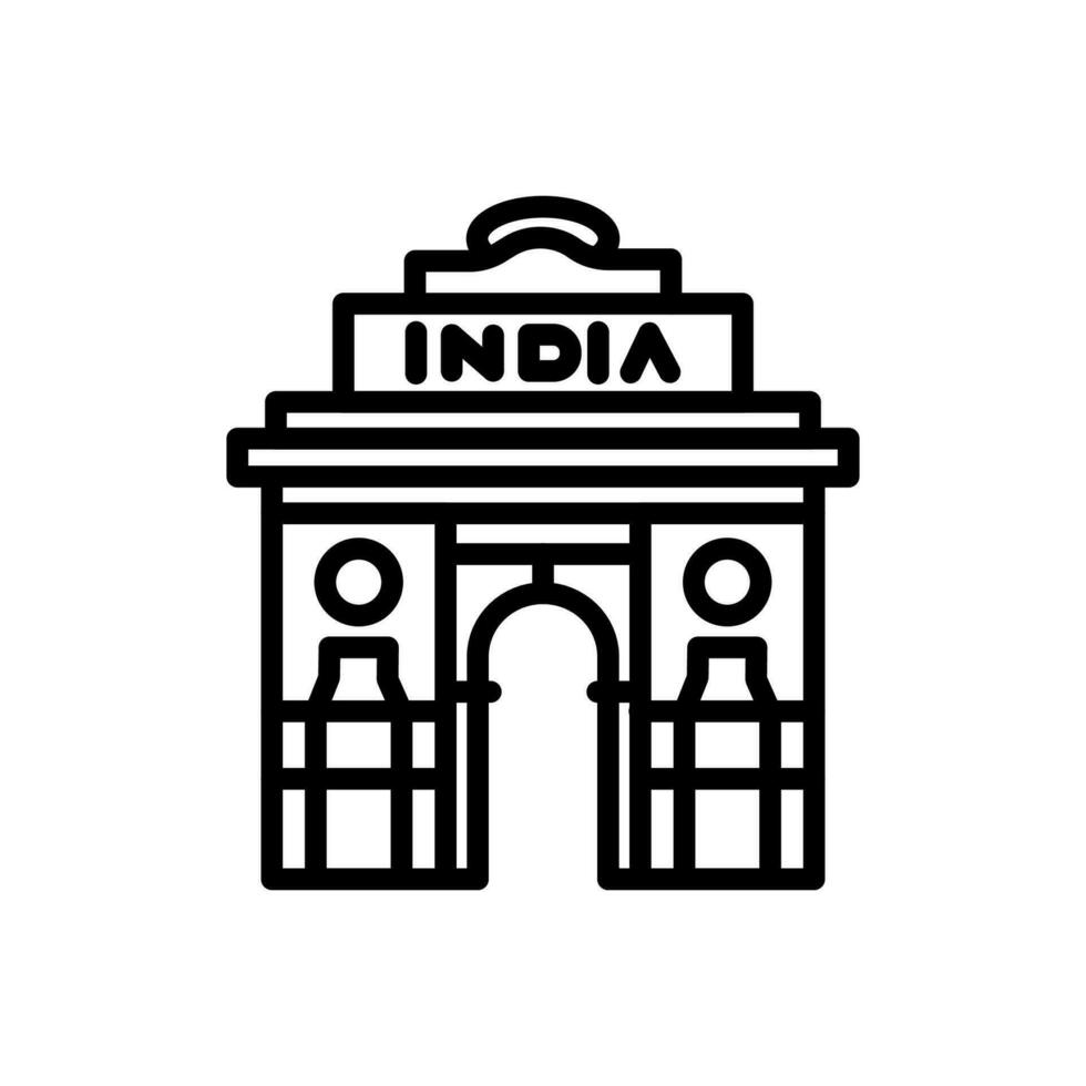 Indien Tor Symbol im Vektor. Illustration vektor
