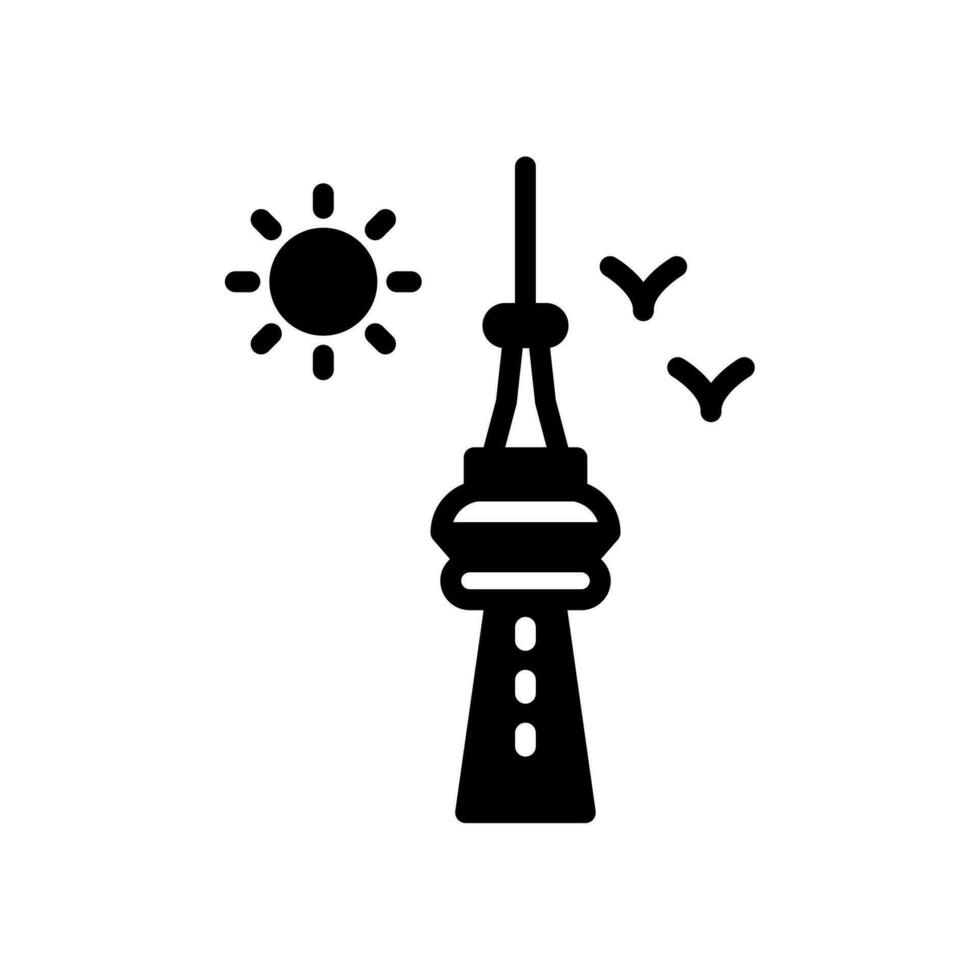 cn Turm Symbol im Vektor. Illustration vektor