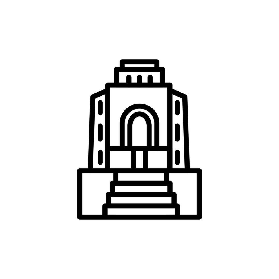 voortrekker Monument Symbol im Vektor. Illustration vektor