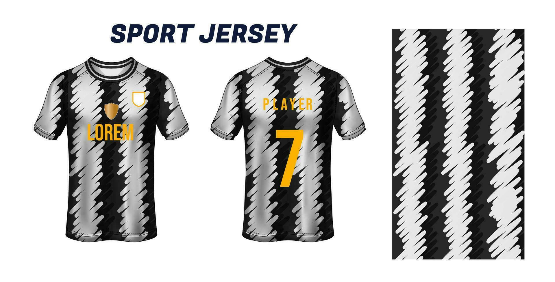 Sport Jersey Design Stoff Textil- zum Sublimation vektor