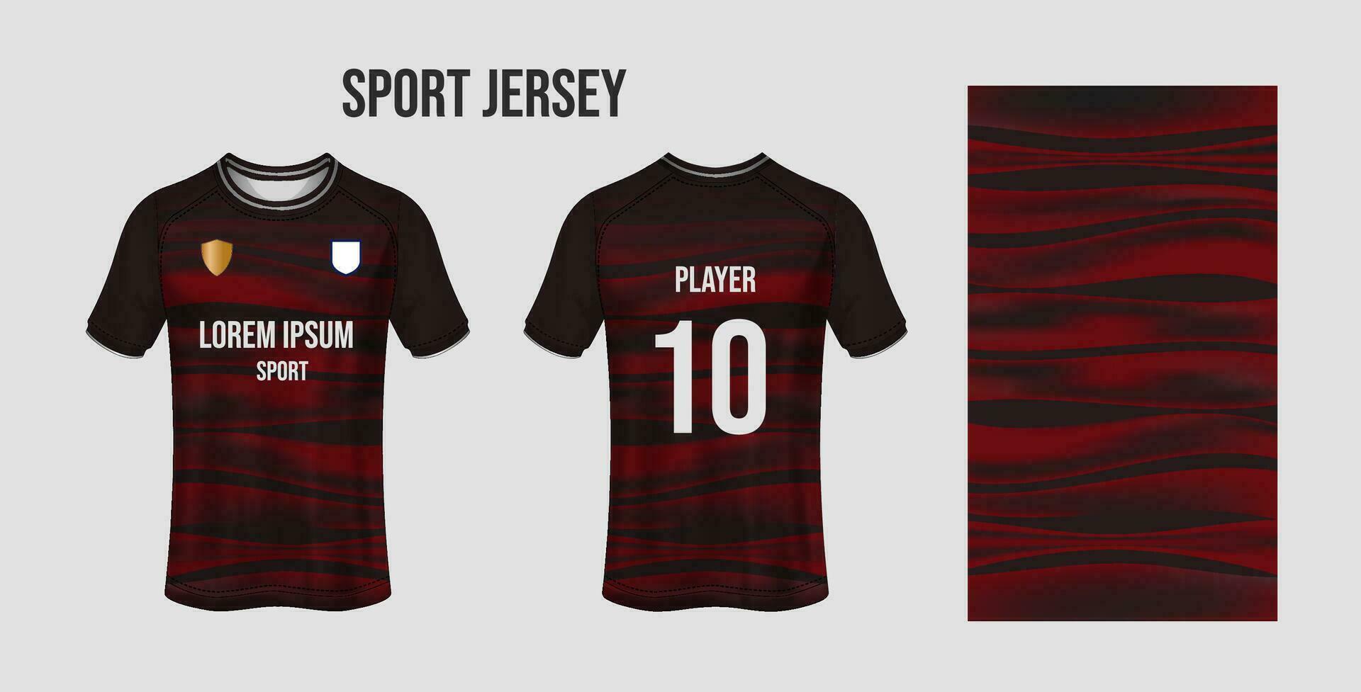 Sport Jersey Design Stoff Textil- zum Sublimation vektor