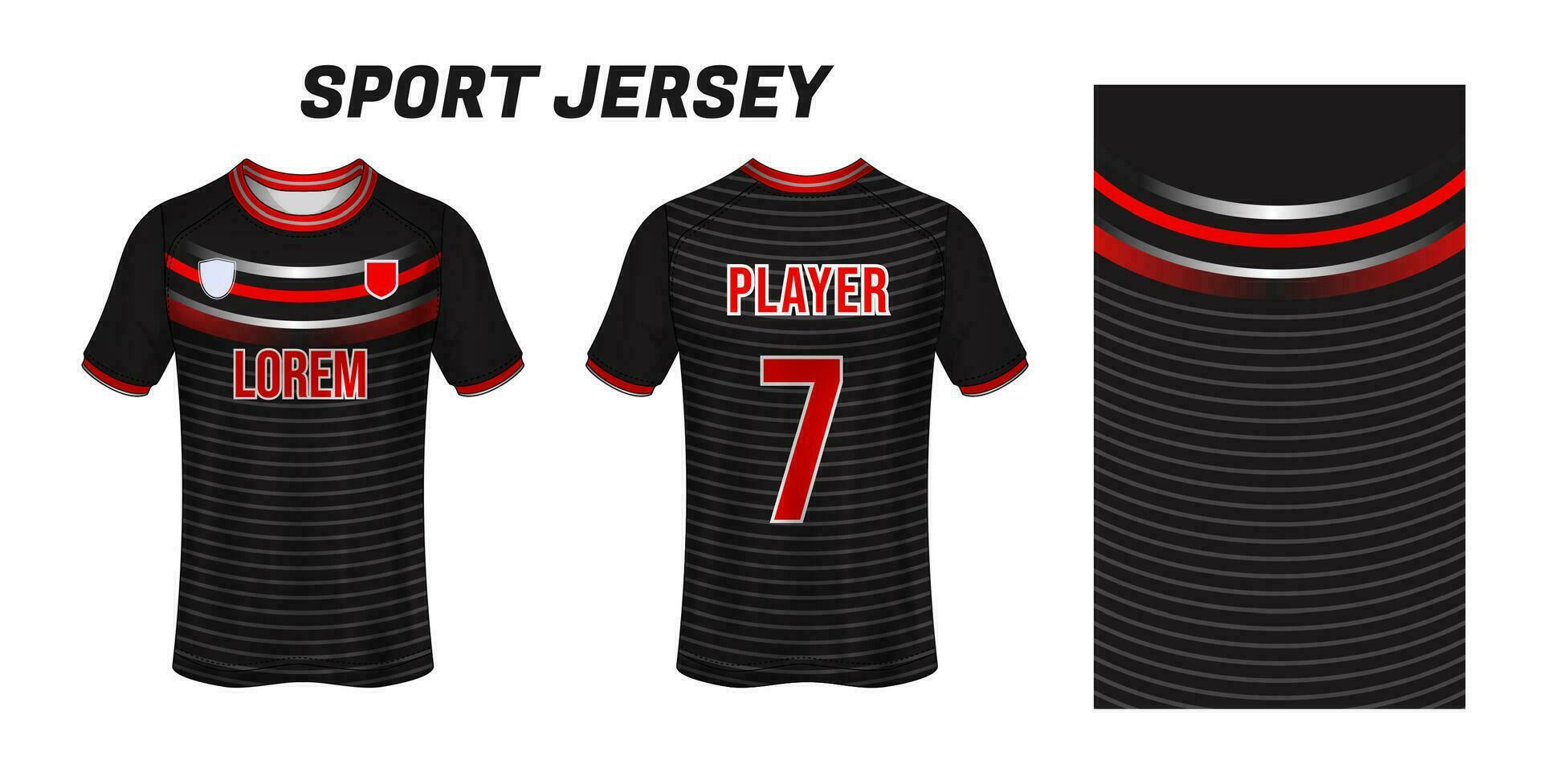 Sport Jersey Design Stoff Textil- zum Sublimation vektor