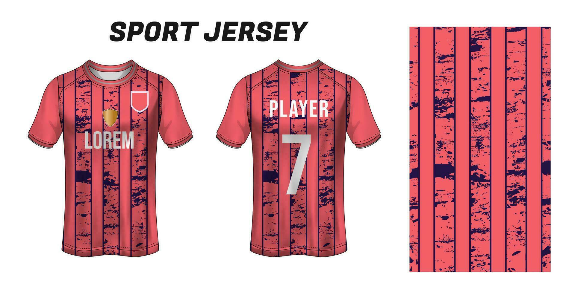 Sport Jersey Design Stoff Textil- zum Sublimation vektor