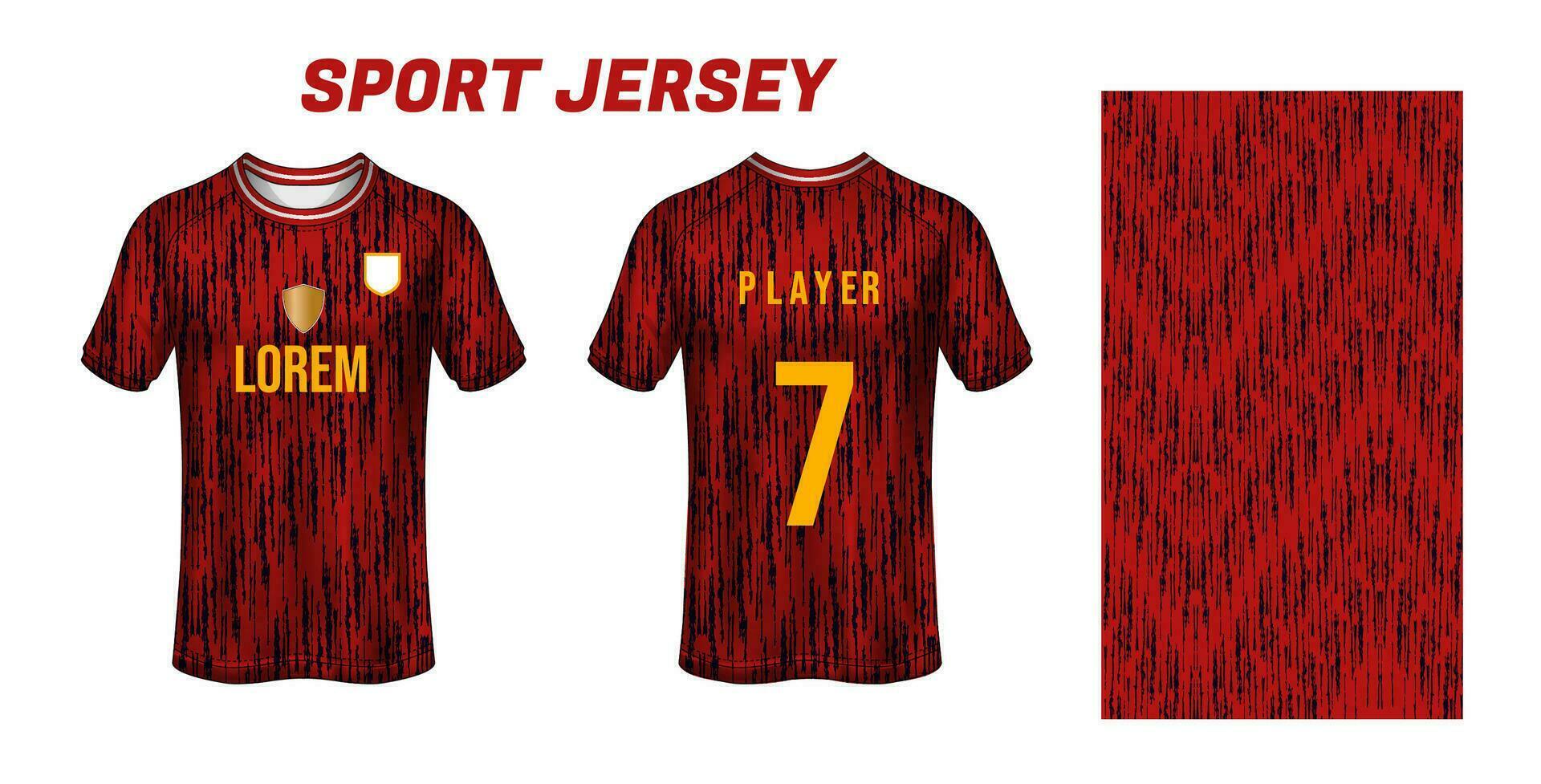 Sport Jersey Design Stoff Textil- zum Sublimation vektor