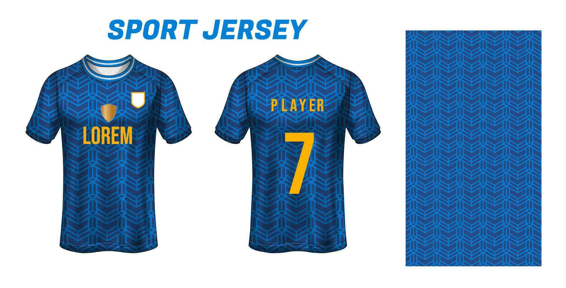 sport jersey design tyg textil- för sublimering vektor