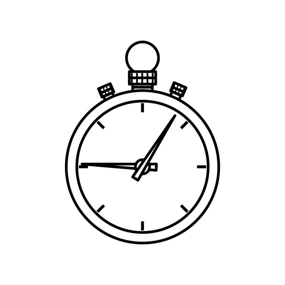 isoliertes Chronometer-Symbol-Vektor-Design vektor