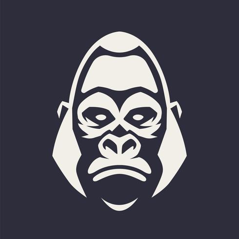 gorilla maskot vektorikonen vektor