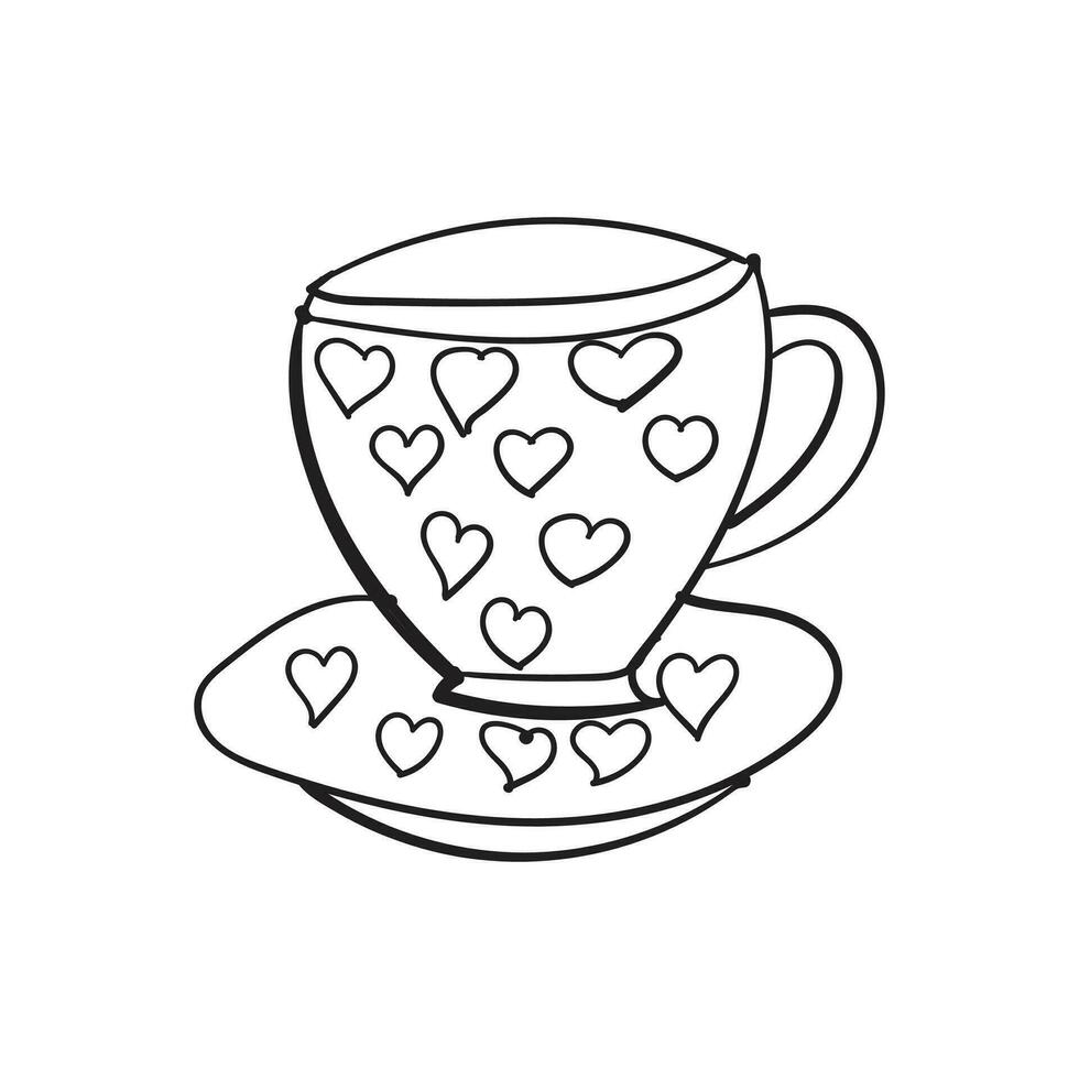 Tasse von Kaffee Vektor Design