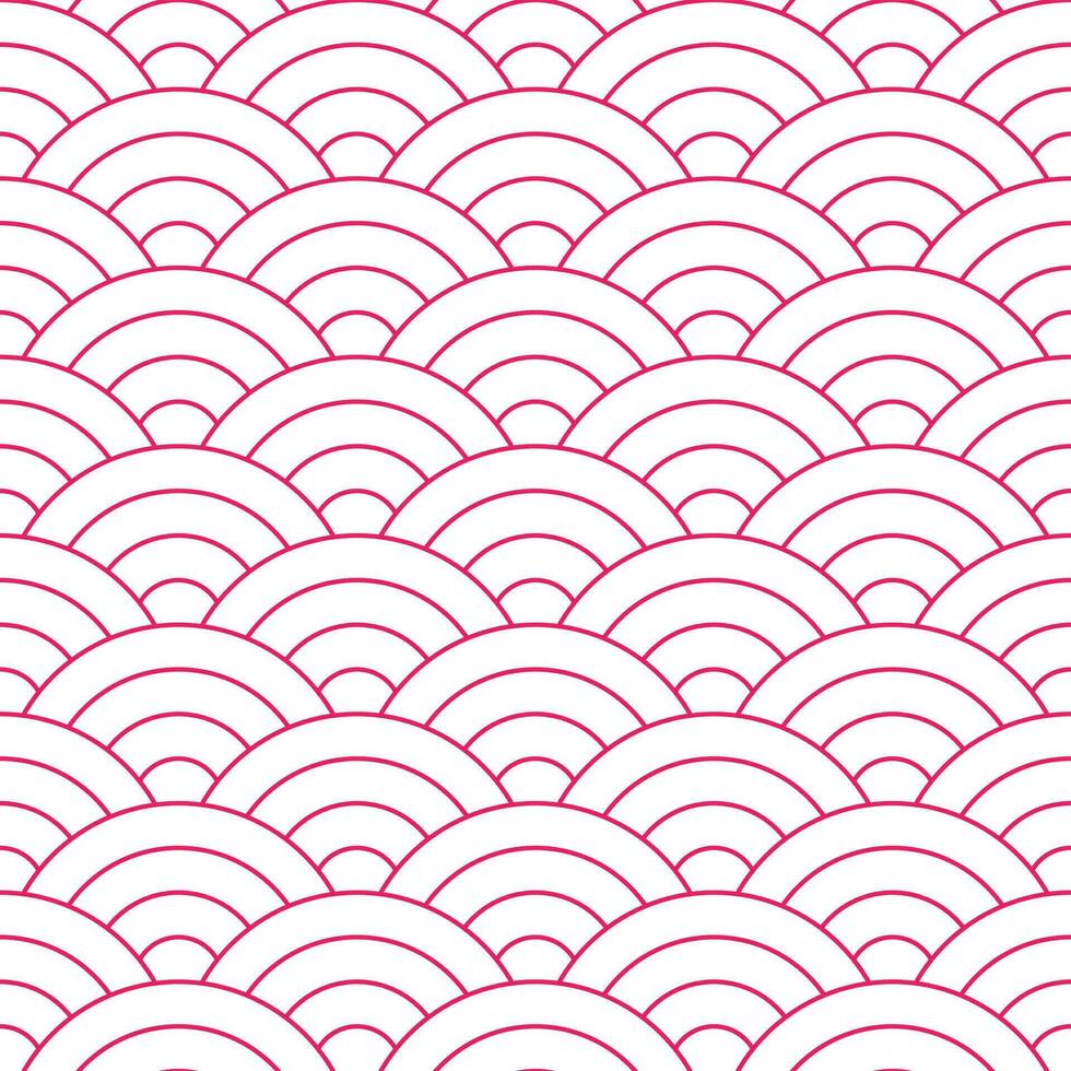 rosa japansk Vinka mönster bakgrund. japansk sömlös mönster vektor. vågor bakgrund illustration. för Kläder, omslag papper, bakgrund, bakgrund, gåva kort. vektor