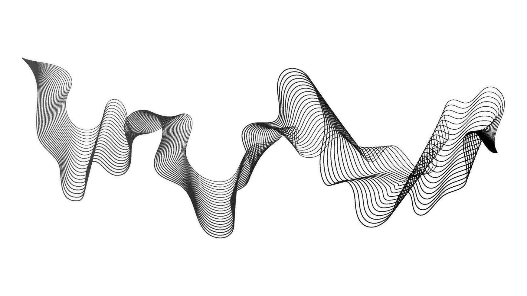 abstrakt Hintergrund mit Welle Gradient Linien vektor