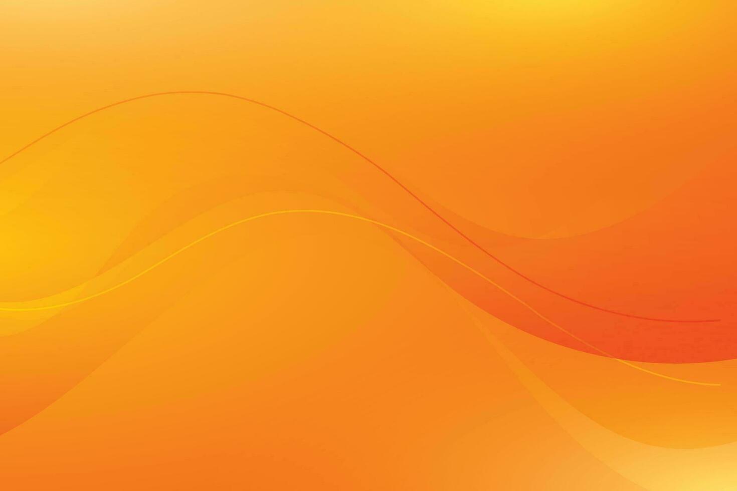 ein Orange Hintergrund mit ein wellig Linie vektor